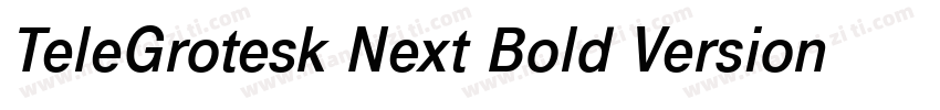 TeleGrotesk Next Bold Version 210字体转换
